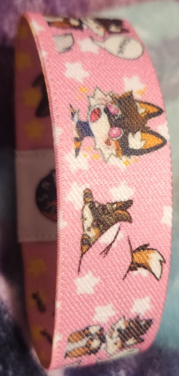 Fif Stretch Band - Stars - Reversible Furry Wristband Bracelet