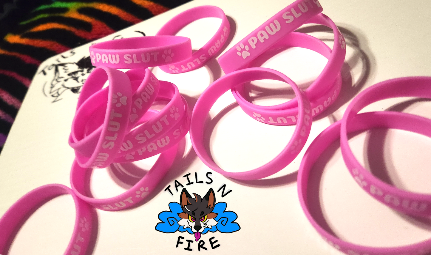 PAW SLUT Rubber Wristband