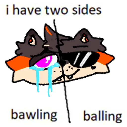 ballin or bawlin sticker