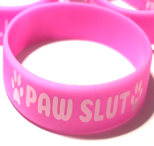 PAW SLUT Rubber Wristband